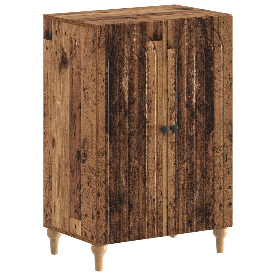 vidaXL Schoenenkast ALKMAAR 59,5 x 39,5 x 90 cm Bewerkt hout Oud hout vidaXL Schoenenkast ALKMAAR 59,5 x 39,5 x 90 cm Bewerkt hout Oud hout afbeelding 1