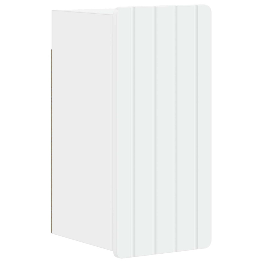 vidaXL Badkamer wandkast ZWOLLE Wit 30 x 31 x 63 cm Bewerkt hout afbeelding 1
