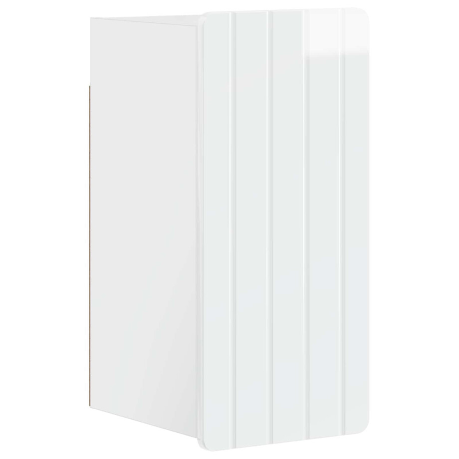 vidaXL Badkamer wandkast ZWOLLE Hoogglans Wit 30 x 31 x 63 cm afbeelding 1