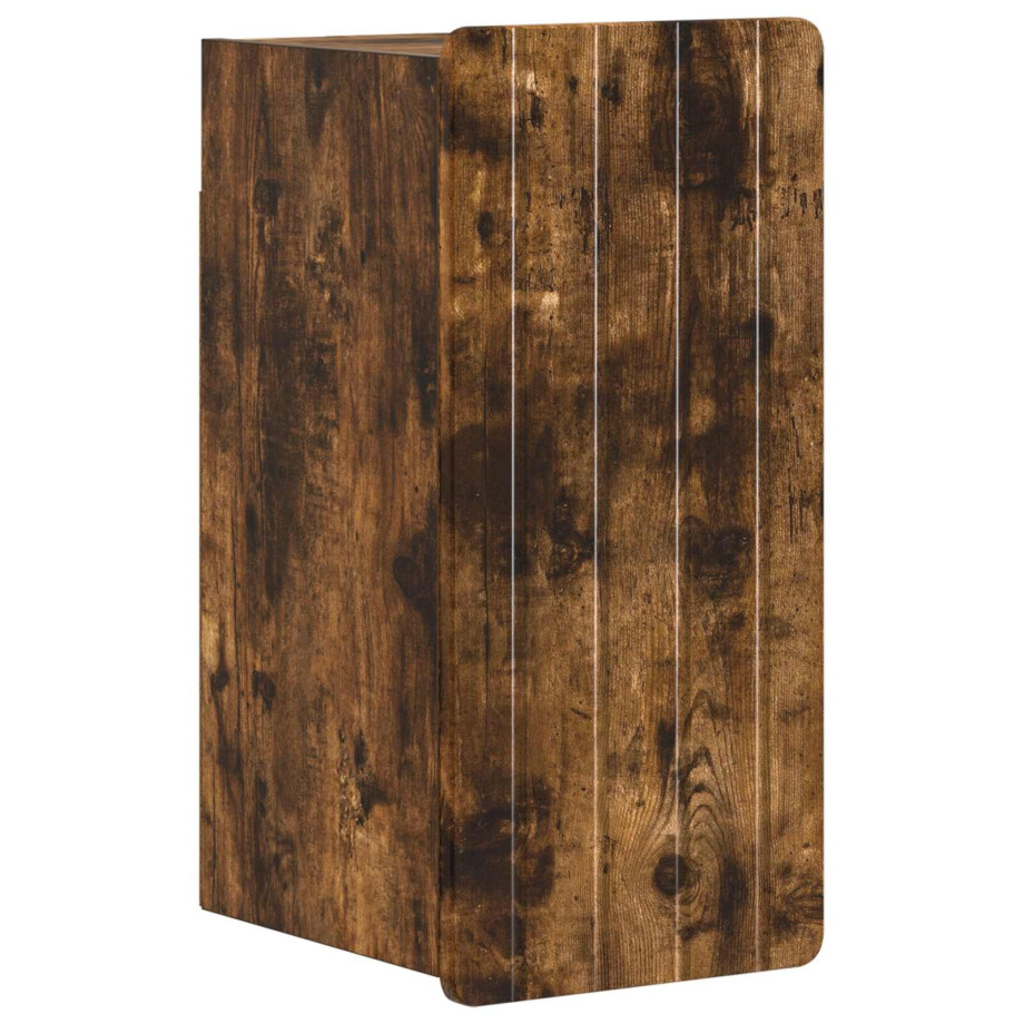 vidaXL Badkamer wandkast ZWOLLE Gerookt eiken 30 x 31 x 63 cm afbeelding 1