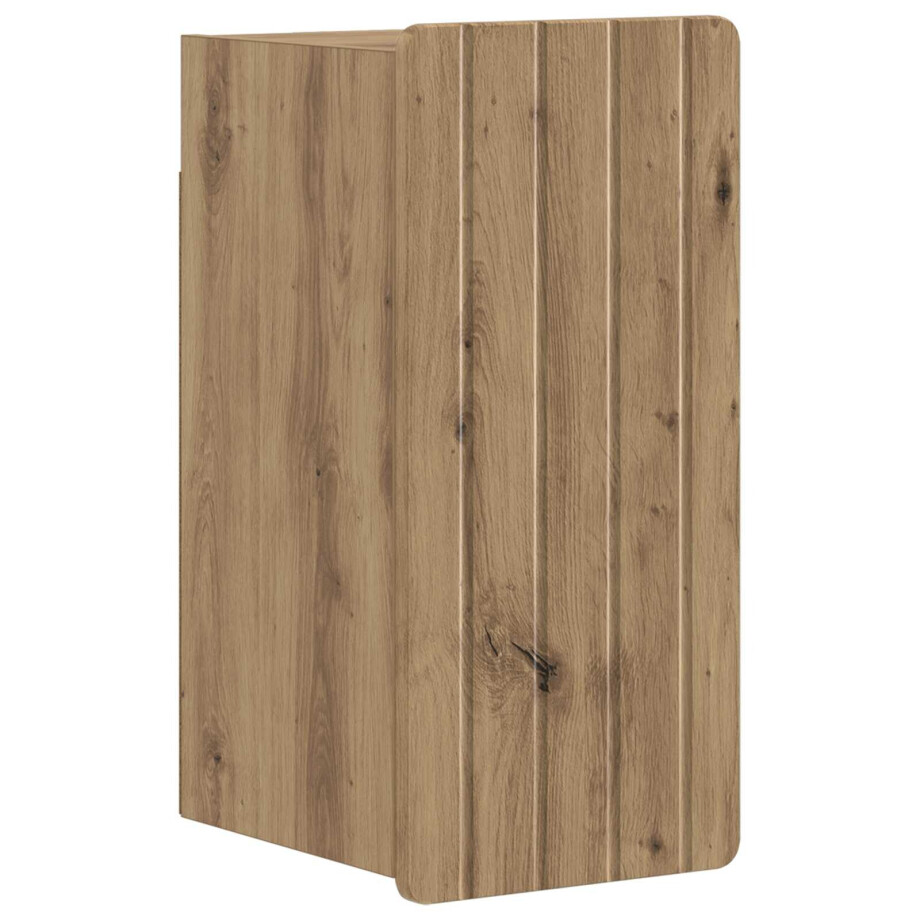 vidaXL Badkamer wandkast ZWOLLE Artisanaal eiken 30 x 31 x 63 cm afbeelding 1