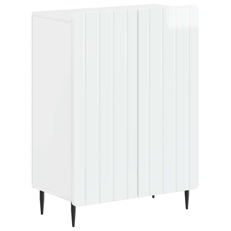 vidaXL Badkamer Opbergkast ZWOLLE Hoogglans Wit 59,5 x 31 x 79,5 cm afbeelding 1