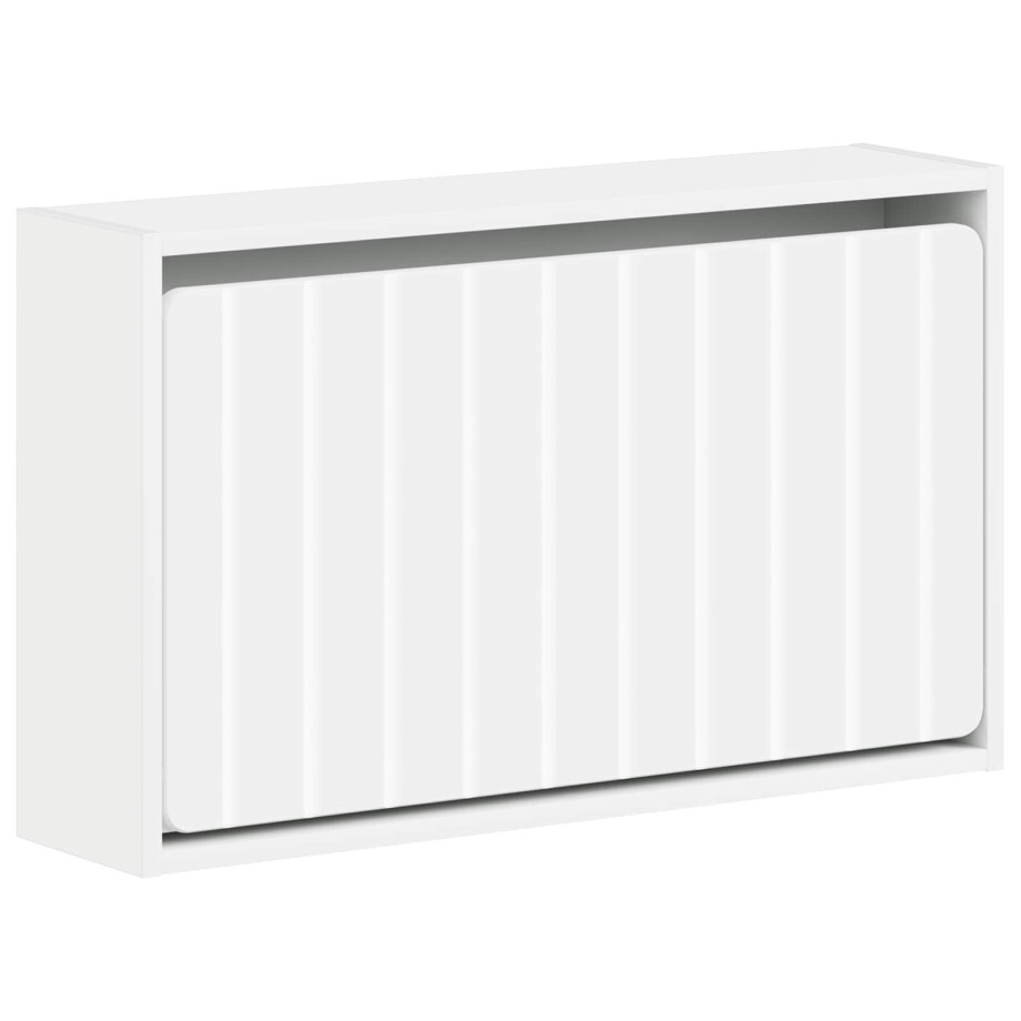 vidaXL Wandgemonteerde Schoenkast ZWOLLE 71 x 17 x 43 cm Bewerkt hout afbeelding 1
