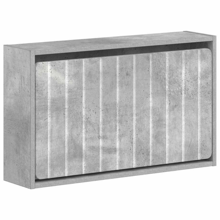 vidaXL Wandgemonteerde Schoenkast ZWOLLE 71 x 17 x 43 cm Bewerkt hout afbeelding 1