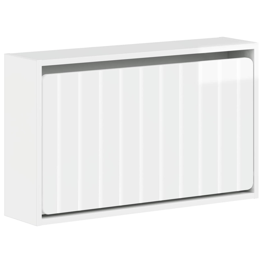 vidaXL Wandgemonteerde Schoenkast ZWOLLE 71 x 17 x 43 cm Bewerkt hout afbeelding 1