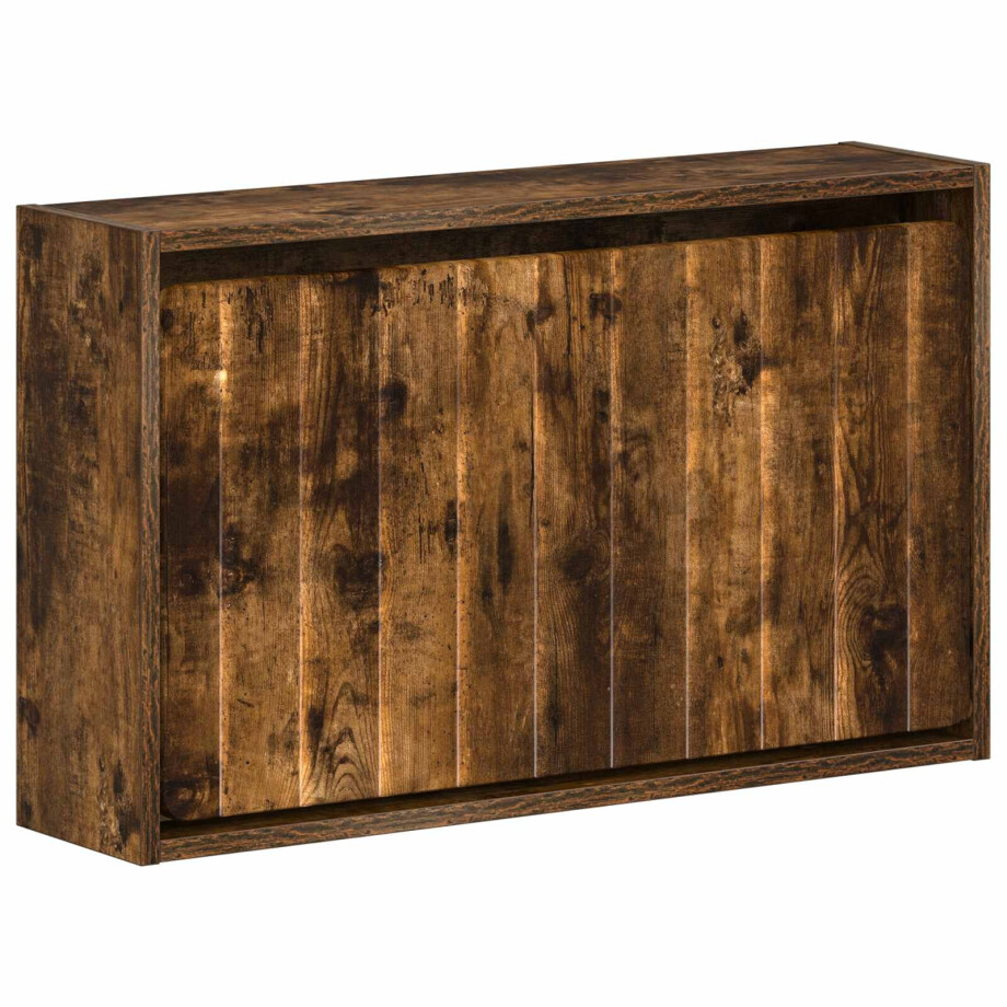 vidaXL Wandgemonteerde Schoenkast ZWOLLE 71 x 17 x 43 cm Bewerkt hout afbeelding 1