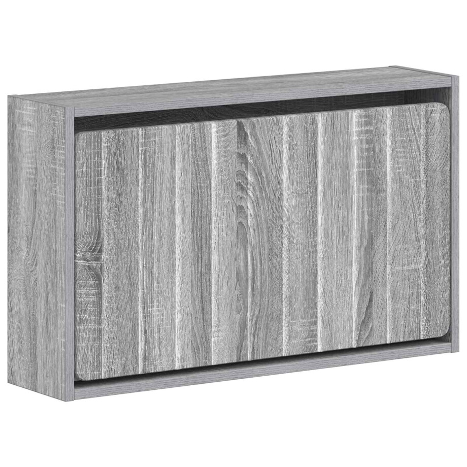 vidaXL Wandgemonteerde Schoenkast ZWOLLE 71 x 17 x 43 cm Bewerkt hout afbeelding 1