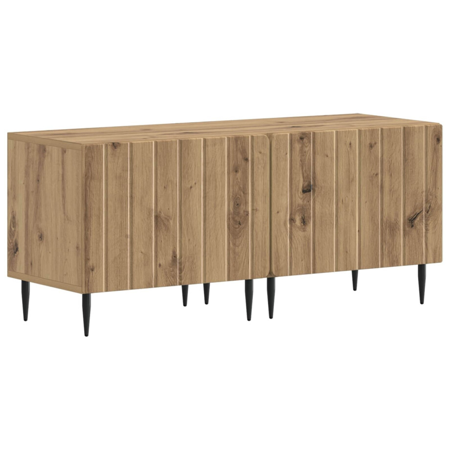 vidaXL Tv-meubel Artisanaal eiken Bewerkt hout vidaXL Tv-meubel Artisanaal eiken Bewerkt hout afbeelding 1