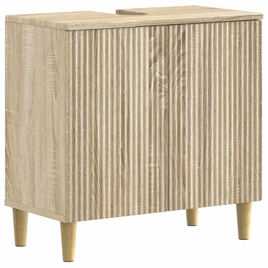 vidaXL Badkamer wastafelkast ARNHEM Sonoma Eiken 59,5 x 31,5 x 59 cm vidaXL Badkamer wastafelkast ARNHEM Sonoma Eiken 59,5 x 31,5 x 59 cm afbeelding 1