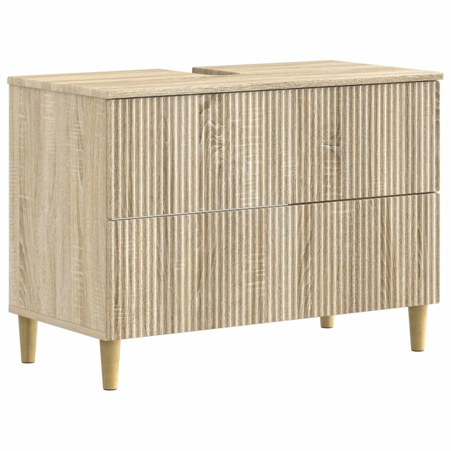 vidaXL Badkamer wastafelkast ARNHEM Sonoma Eiken 82 x 41 x 59 cm vidaXL Badkamer wastafelkast ARNHEM Sonoma Eiken 82 x 41 x 59 cm afbeelding 1