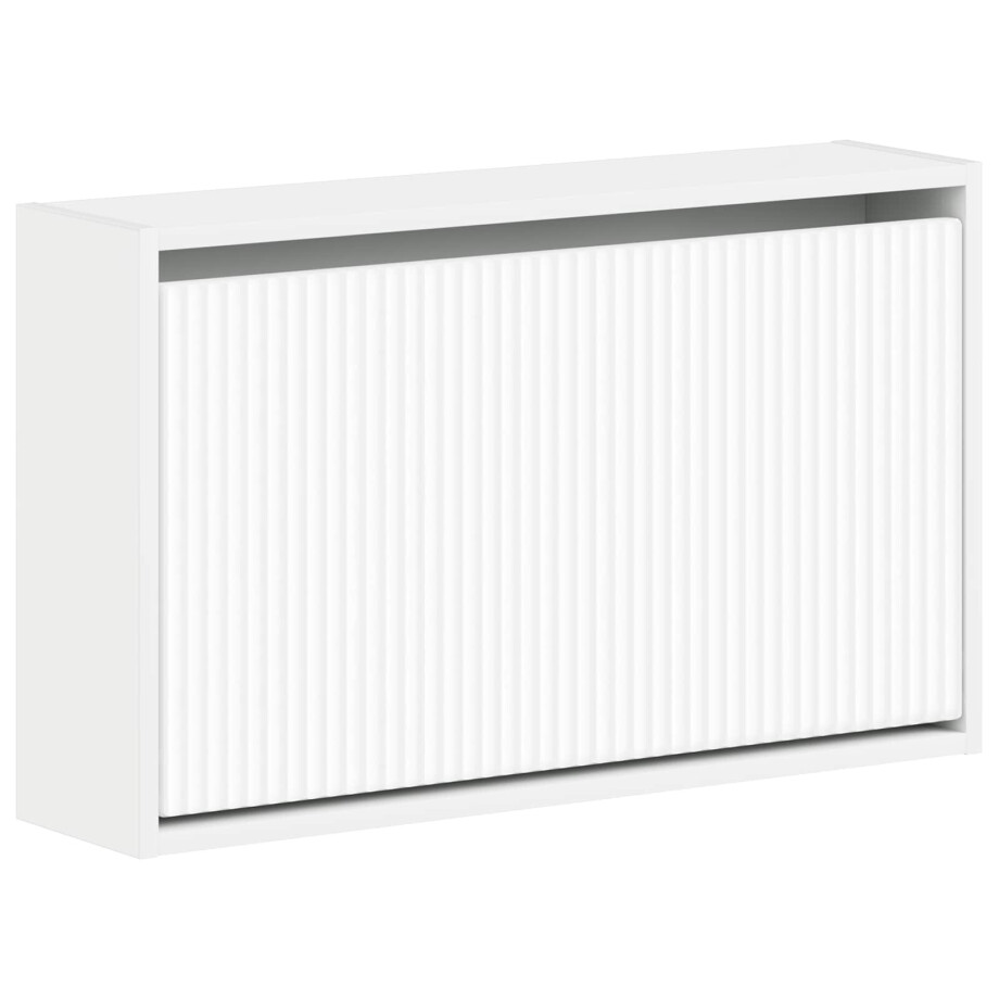 vidaXL Wandgemonteerde Schoenkast ARNHEM 71 x 17 x 43 cm Bewerkt hout vidaXL Wandgemonteerde Schoenkast ARNHEM 71 x 17 x 43 cm Bewerkt hout afbeelding 1
