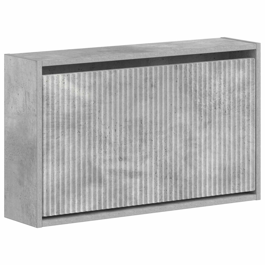 vidaXL Wandgemonteerde Schoenkast ARNHEM 71 x 17 x 43 cm Bewerkt hout afbeelding 1