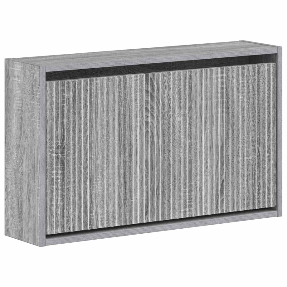 vidaXL Wandgemonteerde Schoenkast ARNHEM 71 x 17 x 43 cm Bewerkt hout afbeelding 1