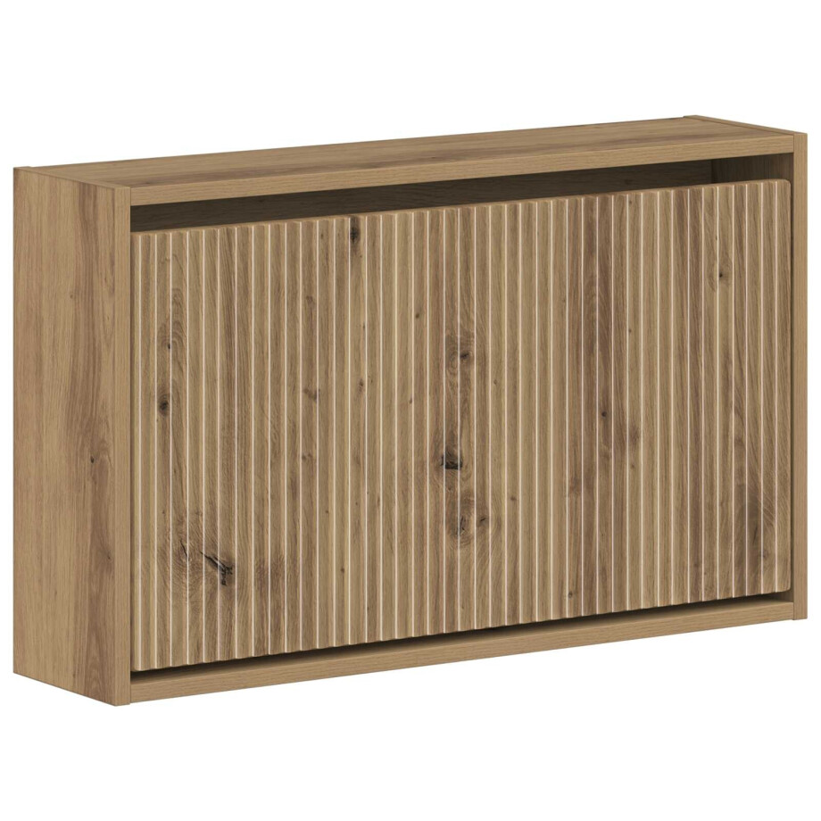 vidaXL Wandgemonteerde Schoenkast ARNHEM 71 x 17 x 43 cm Bewerkt hout afbeelding 1