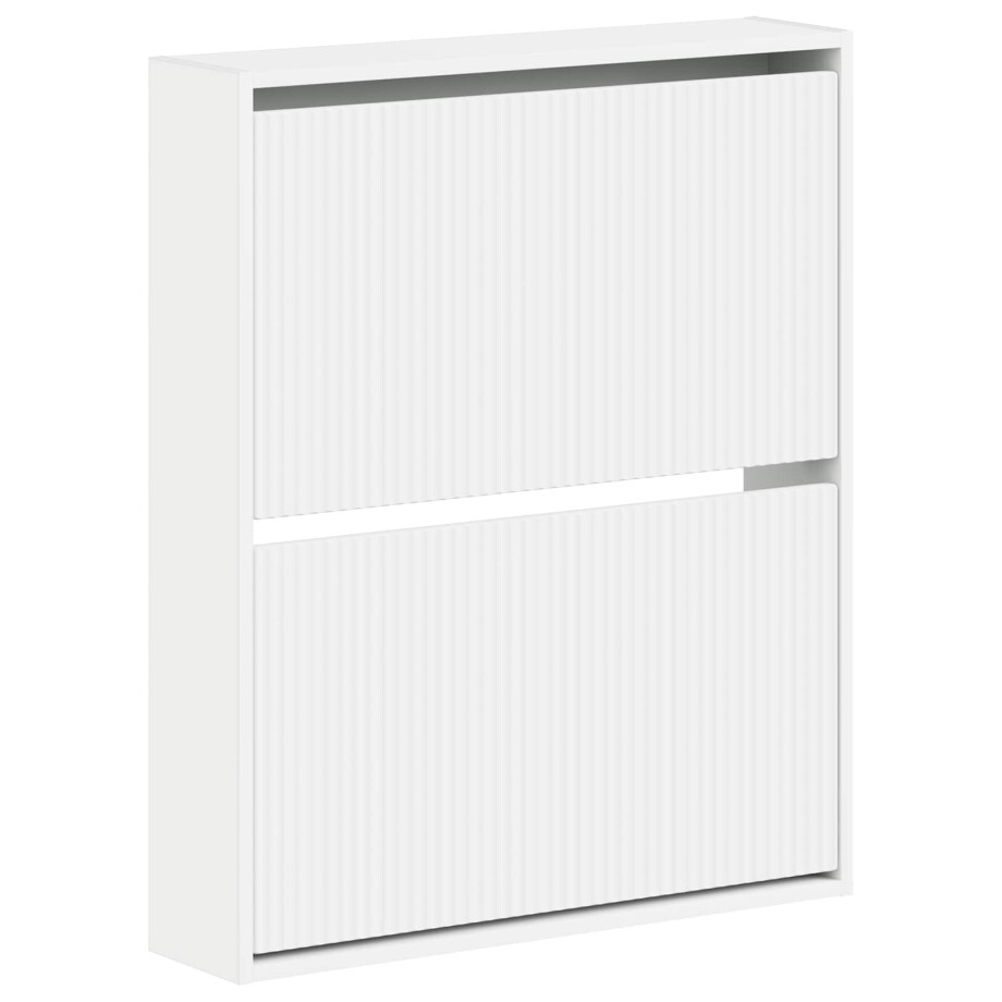 vidaXL Wandgemonteerde Schoenkast ARNHEM 71 x 17 x 86 cm Bewerkt hout afbeelding 1