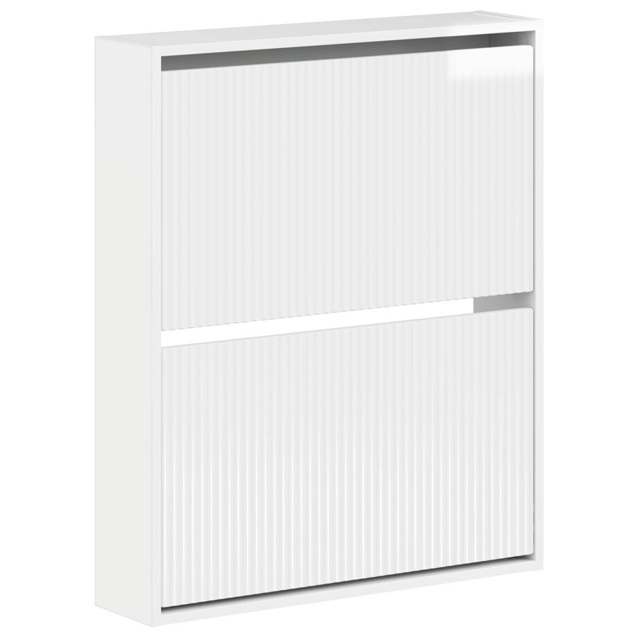 vidaXL Wandgemonteerde Schoenkast ARNHEM 71 x 17 x 86 cm Bewerkt hout afbeelding 1