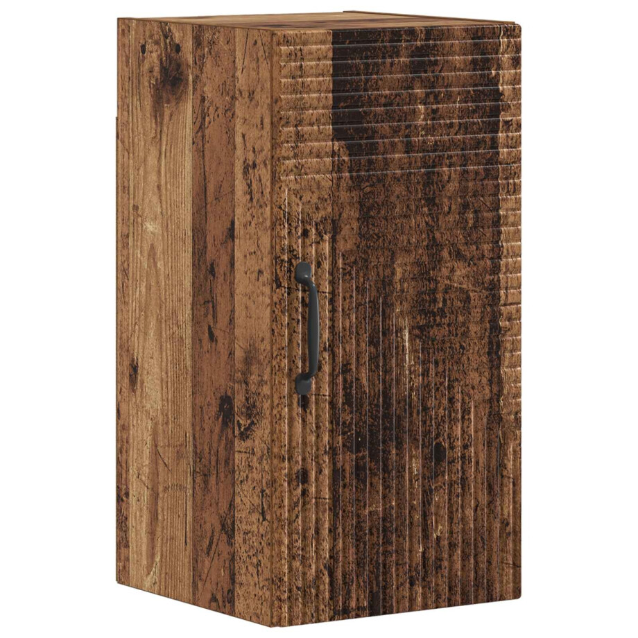 vidaXL Badkamer wandkast HAARLEM Oud hout 30 x 31 x 59 cm Bewerkt hout afbeelding 1