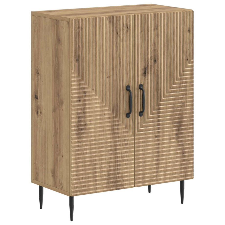 vidaXL Badkamer Opbergkast HAARLEM Artisanaal eiken 59,5 x 31 x 80 cm afbeelding 1
