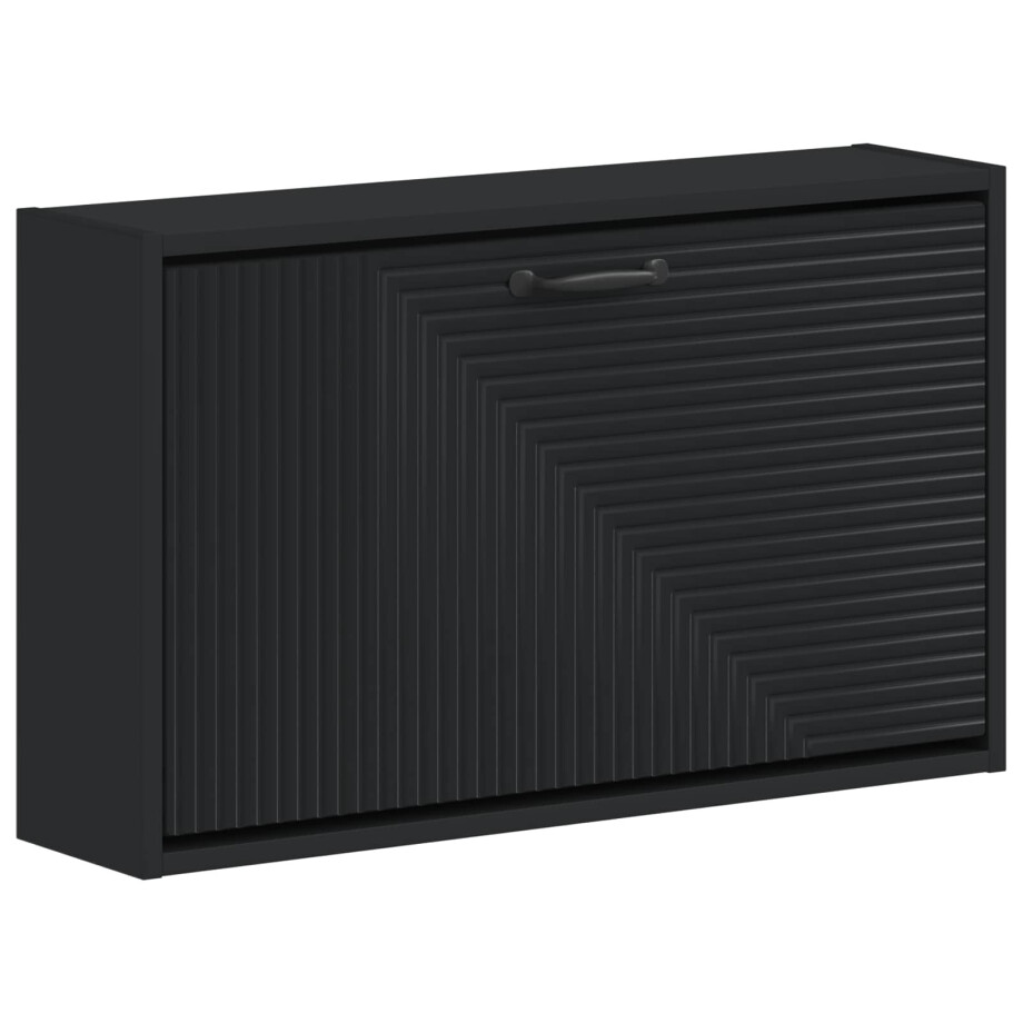 vidaXL Wandgemonteerde Schoenkast HAARLEM 71 x 17 x 43 cm Bewerkt hout afbeelding 1