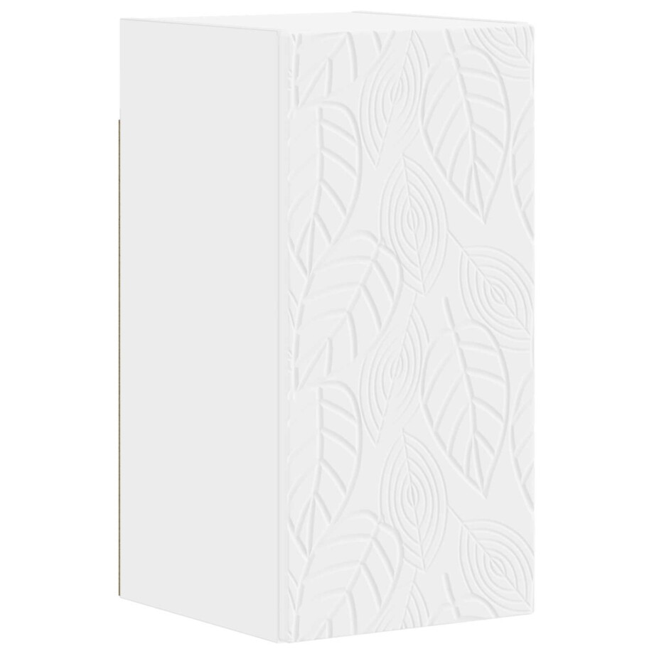 vidaXL Badkamer wandkast DELFT Wit 30 x 31 x 59 cm Bewerkt hout afbeelding 1