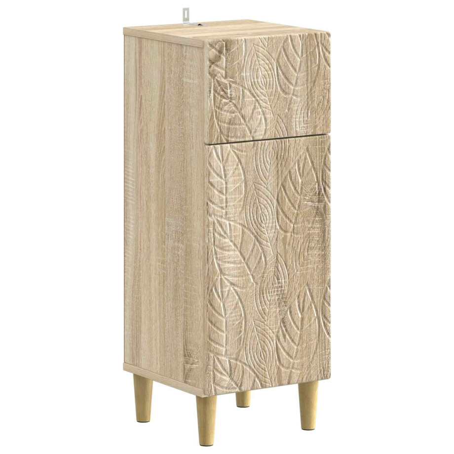 vidaXL Badkamer Opbergkast DELFT Sonoma Eiken 30 x 31 x 80 cm afbeelding 1