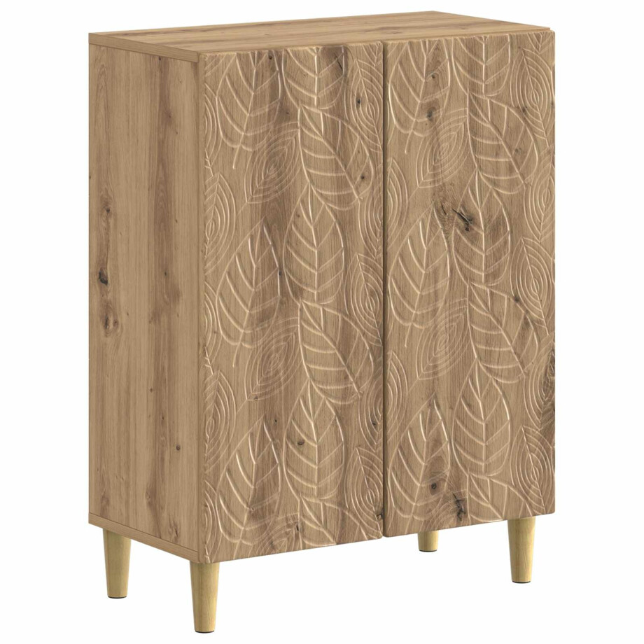 vidaXL Badkamer Opbergkast DELFT Artisanaal eiken 59,5 x 31 x 80 cm afbeelding 1