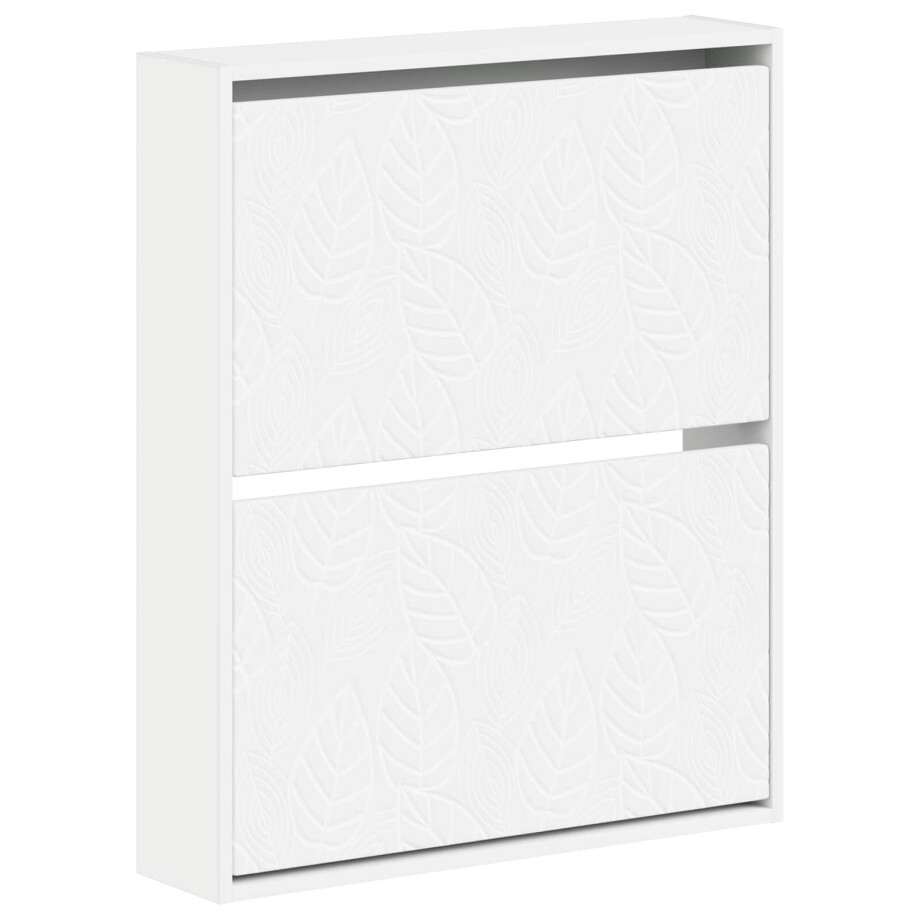 vidaXL Wandgemonteerde Schoenkast DELFT 71 x 17 x 86 cm Bewerkt hout afbeelding 1
