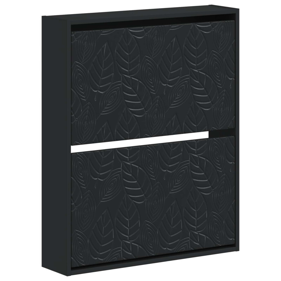 vidaXL Wandgemonteerde Schoenkast DELFT 71 x 17 x 86 cm Bewerkt hout vidaXL Wandgemonteerde Schoenkast DELFT 71 x 17 x 86 cm Bewerkt hout afbeelding 1