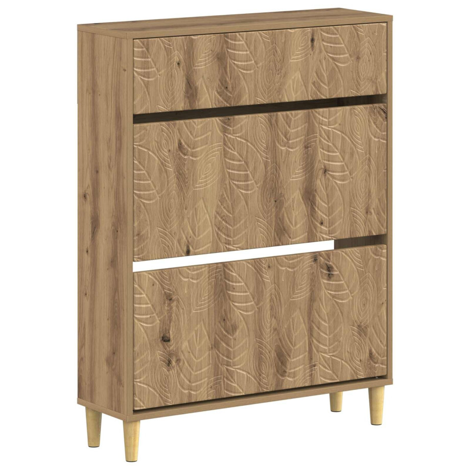 vidaXL Schoenenkast DELFT 78 x 24 x 103 cm Bewerkt hout afbeelding 1