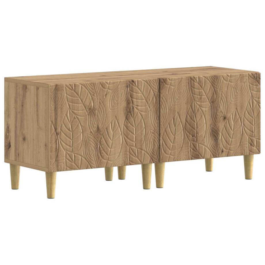 vidaXL Tv-meubel Artisanaal eiken Bewerkt hout vidaXL Tv-meubel Artisanaal eiken Bewerkt hout afbeelding 1