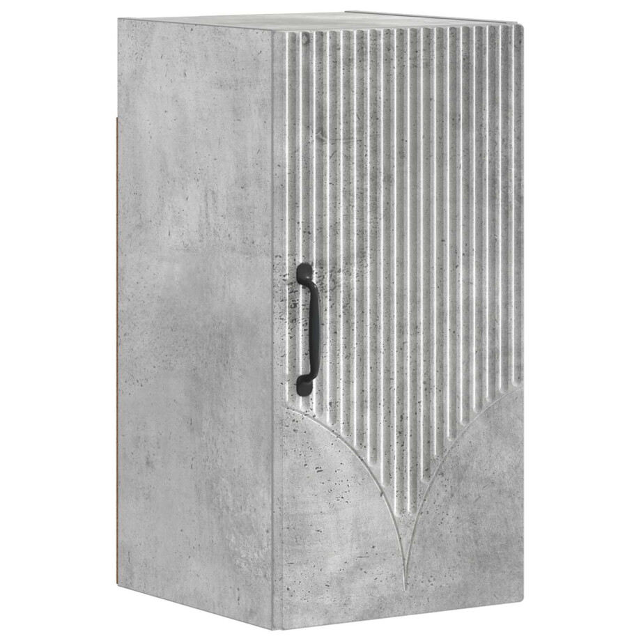 vidaXL Badkamer wandkast HOORN Betongrijs 30 x 31 x 59 cm Bewerkt hout vidaXL Badkamer wandkast HOORN Betongrijs 30 x 31 x 59 cm Bewerkt hout afbeelding 1