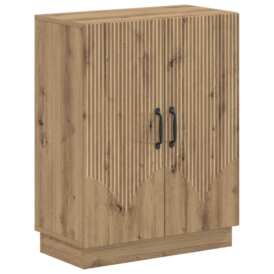 vidaXL Badkamer Opbergkast HOORN Artisanaal eiken 59,5 x 31 x 77 cm afbeelding 1