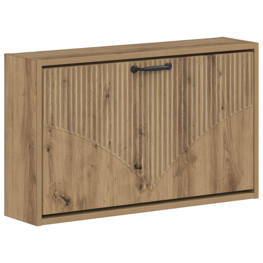 vidaXL Wandgemonteerde Schoenkast HOORN 71 x 17 x 43 cm Bewerkt hout vidaXL Wandgemonteerde Schoenkast HOORN 71 x 17 x 43 cm Bewerkt hout afbeelding 1
