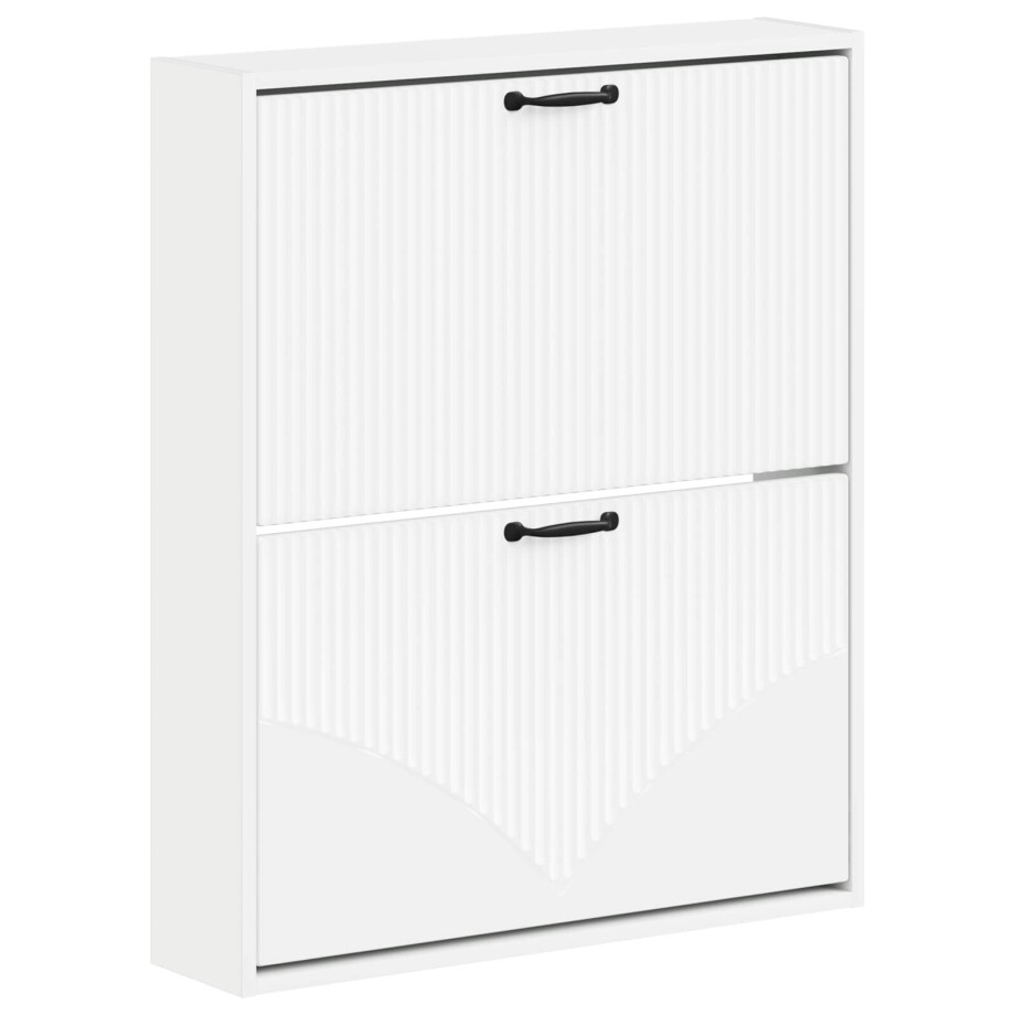 vidaXL Wandgemonteerde Schoenkast HOORN 71 x 17 x 86 cm Bewerkt hout vidaXL Wandgemonteerde Schoenkast HOORN 71 x 17 x 86 cm Bewerkt hout afbeelding 1