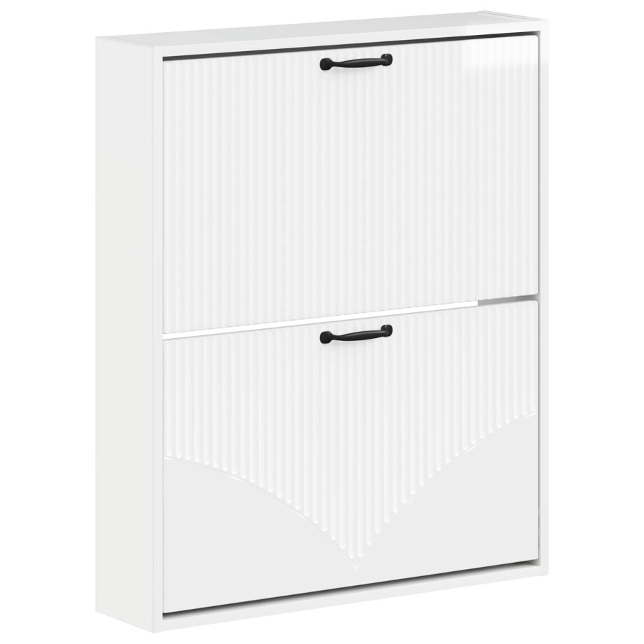 vidaXL Wandgemonteerde Schoenkast HOORN 71 x 17 x 86 cm Bewerkt hout vidaXL Wandgemonteerde Schoenkast HOORN 71 x 17 x 86 cm Bewerkt hout afbeelding 1