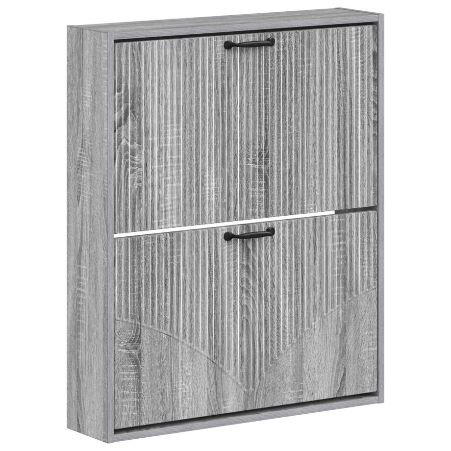 vidaXL Wandgemonteerde Schoenkast HOORN 71 x 17 x 86 cm Bewerkt hout vidaXL Wandgemonteerde Schoenkast HOORN 71 x 17 x 86 cm Bewerkt hout afbeelding 1