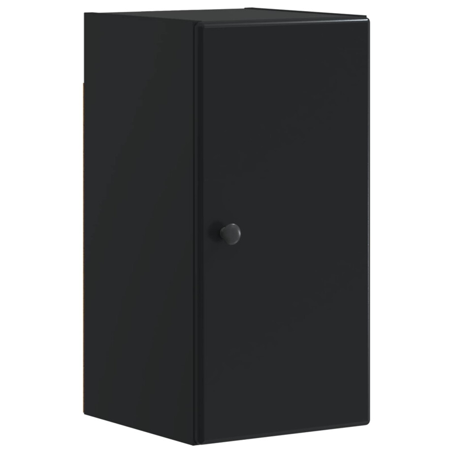 vidaXL Badkamer wandkast BREDA Zwart 30 x 31 x 59 cm Bewerkt hout vidaXL Badkamer wandkast BREDA Zwart 30 x 31 x 59 cm Bewerkt hout afbeelding 1