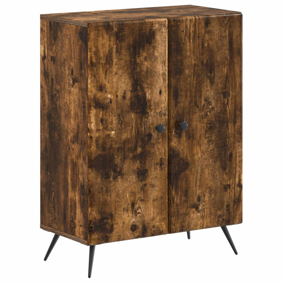 vidaXL Badkamer Opbergkast BREDA Gerookt eiken 59,5 x 31 x 80 cm afbeelding 1