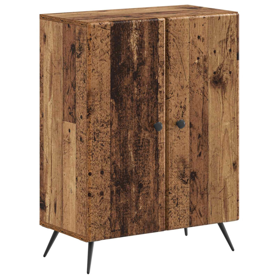 vidaXL Badkamer Opbergkast BREDA Oud hout 59,5 x 31 x 80 cm afbeelding 1
