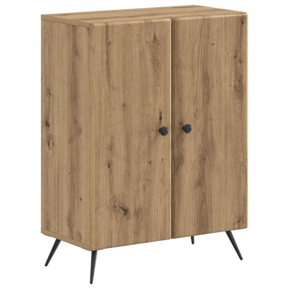 vidaXL Badkamer Opbergkast BREDA Artisanaal eiken 59,5 x 31 x 80 cm afbeelding 1