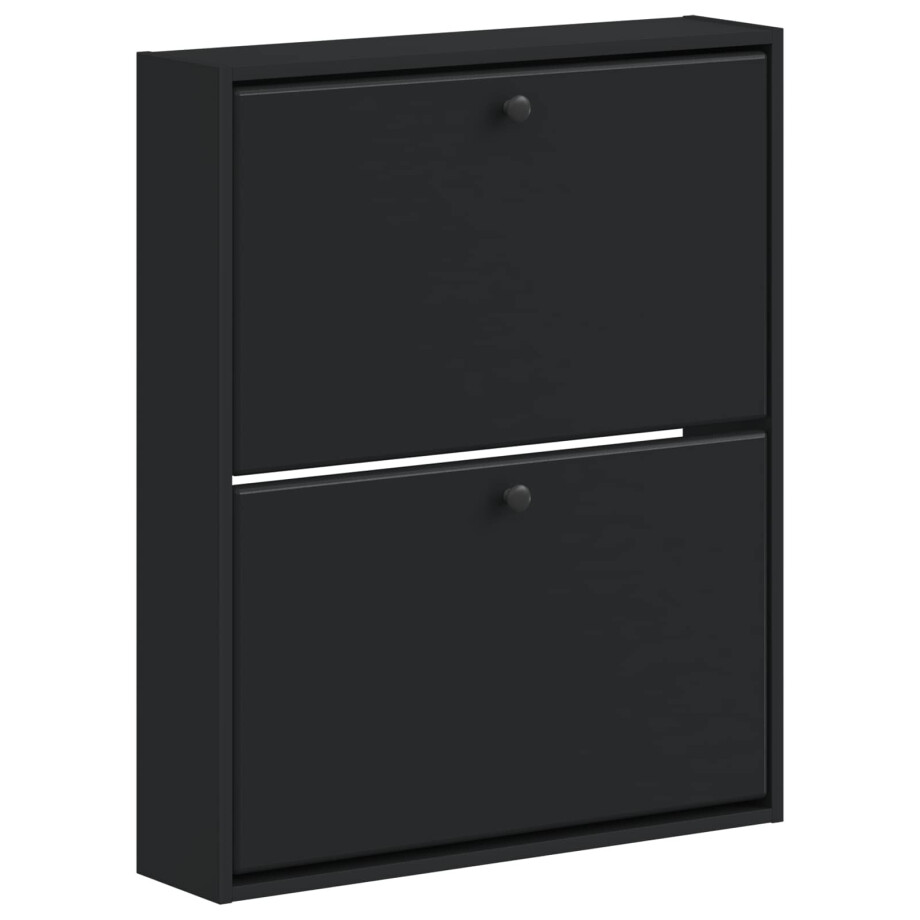 vidaXL Wandgemonteerde Schoenkast BREDA 71 x 17 x 86 cm Bewerkt hout vidaXL Wandgemonteerde Schoenkast BREDA 71 x 17 x 86 cm Bewerkt hout afbeelding 1