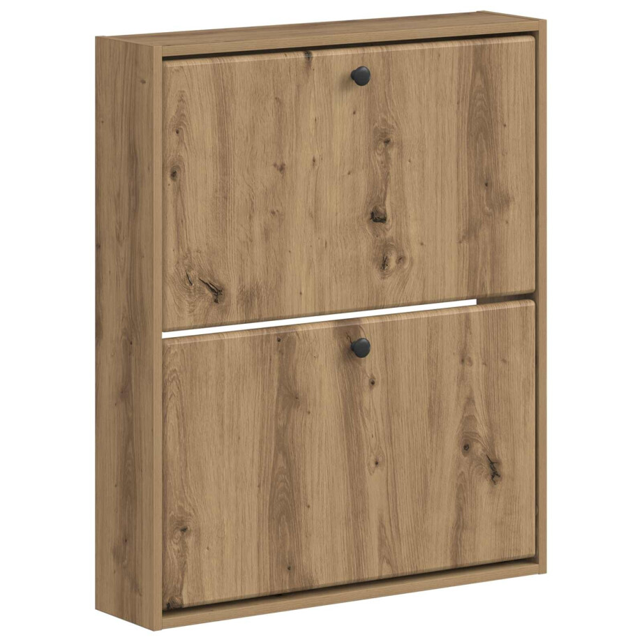 vidaXL Wandgemonteerde Schoenkast BREDA 71 x 17 x 86 cm Bewerkt hout vidaXL Wandgemonteerde Schoenkast BREDA 71 x 17 x 86 cm Bewerkt hout afbeelding 1