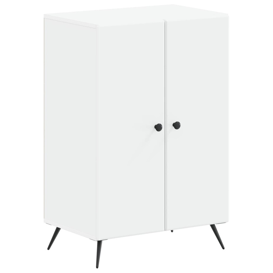 vidaXL Schoenenkast BREDA 59,5 x 39,5 x 90 cm Bewerkt hout Wit afbeelding 1