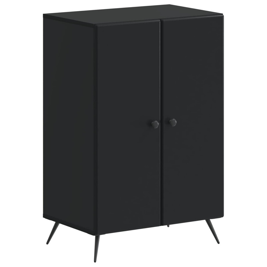 vidaXL Schoenenkast BREDA 59,5 x 39,5 x 90 cm Bewerkt hout Zwart vidaXL Schoenenkast BREDA 59,5 x 39,5 x 90 cm Bewerkt hout Zwart afbeelding 1