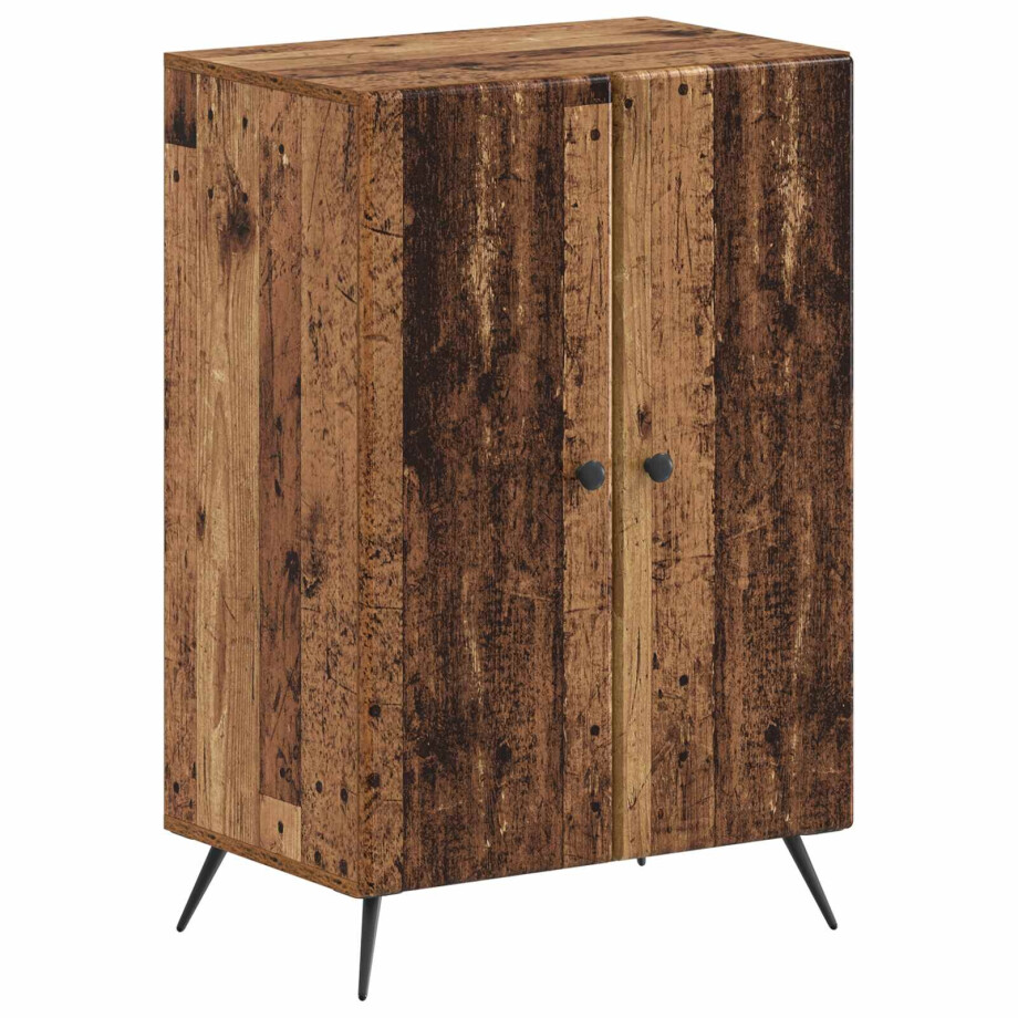 vidaXL Schoenenkast BREDA 59,5 x 39,5 x 90 cm Bewerkt hout Oud hout afbeelding 1