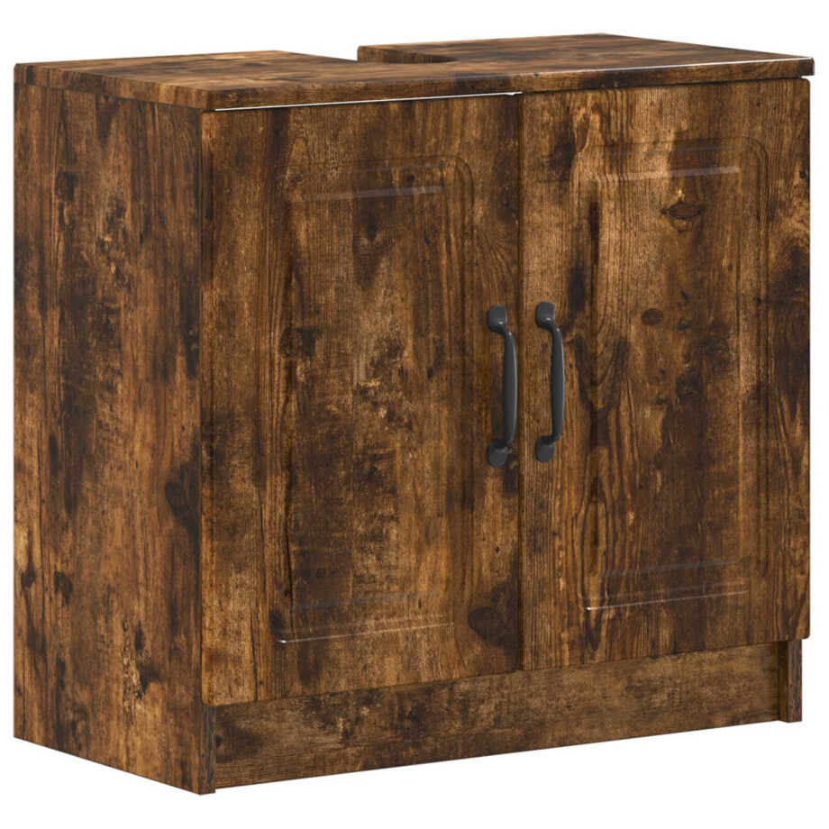 vidaXL Badkamer wastafelkast UTRECHT Gerookt eiken 59,5 x 31,5 x 59 cm vidaXL Badkamer wastafelkast UTRECHT Gerookt eiken 59,5 x 31,5 x 59 cm afbeelding 1