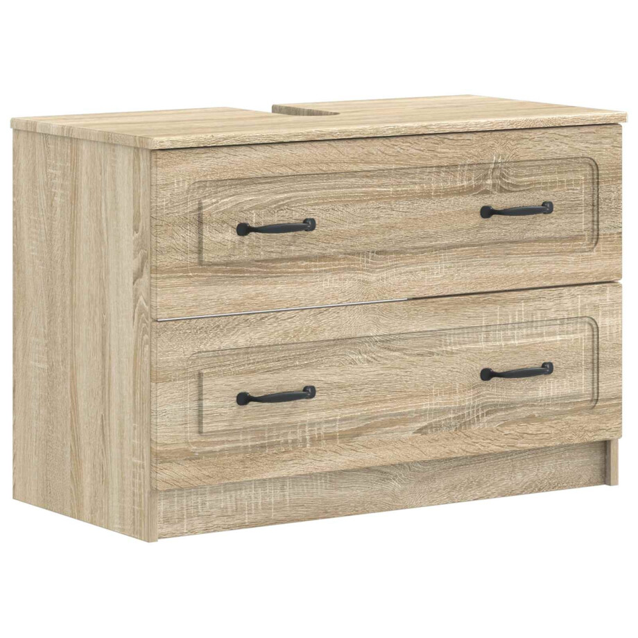 vidaXL Badkamer wastafelkast UTRECHT Sonoma Eiken 82 x 41 x 56 cm vidaXL Badkamer wastafelkast UTRECHT Sonoma Eiken 82 x 41 x 56 cm afbeelding 1