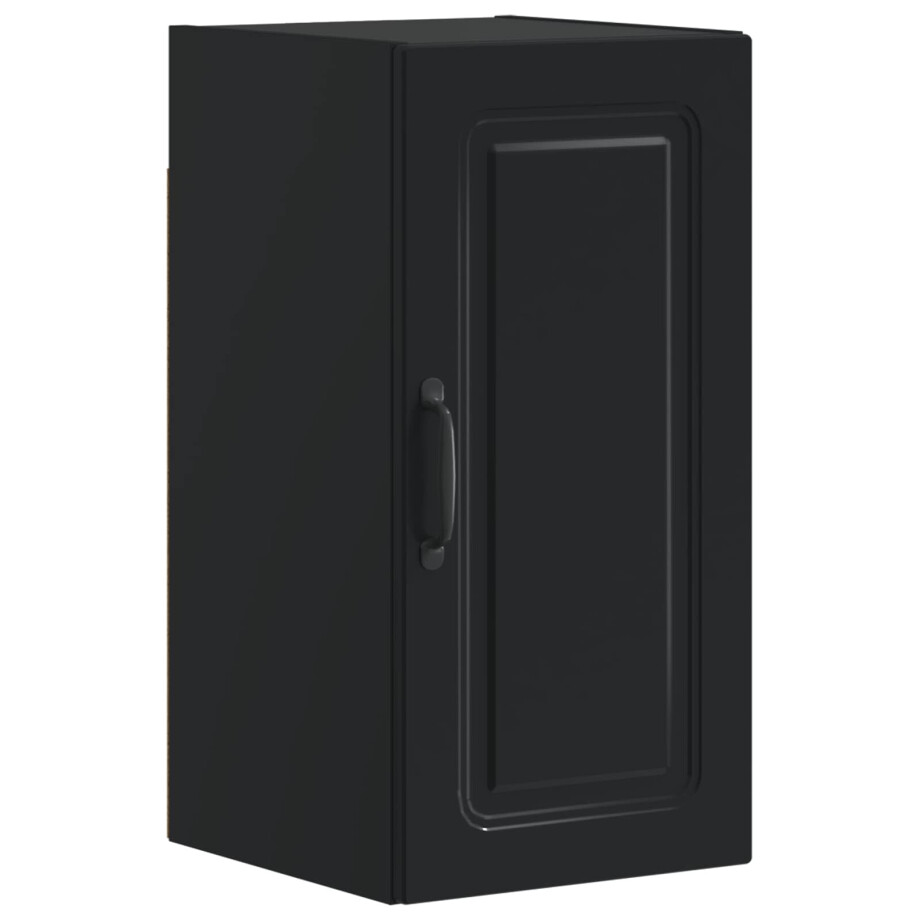 vidaXL Badkamer wandkast UTRECHT Zwart 30 x 31 x 59 cm Bewerkt hout vidaXL Badkamer wandkast UTRECHT Zwart 30 x 31 x 59 cm Bewerkt hout afbeelding 1