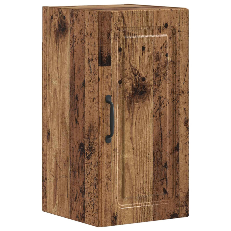 vidaXL Badkamer wandkast UTRECHT Oud hout 30 x 31 x 59 cm Bewerkt hout afbeelding 1