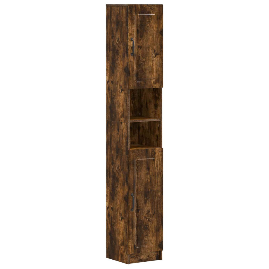 vidaXL Badkamerkast met Open Plank UTRECHT Gerookt eiken vidaXL Badkamerkast met Open Plank UTRECHT Gerookt eiken afbeelding 1